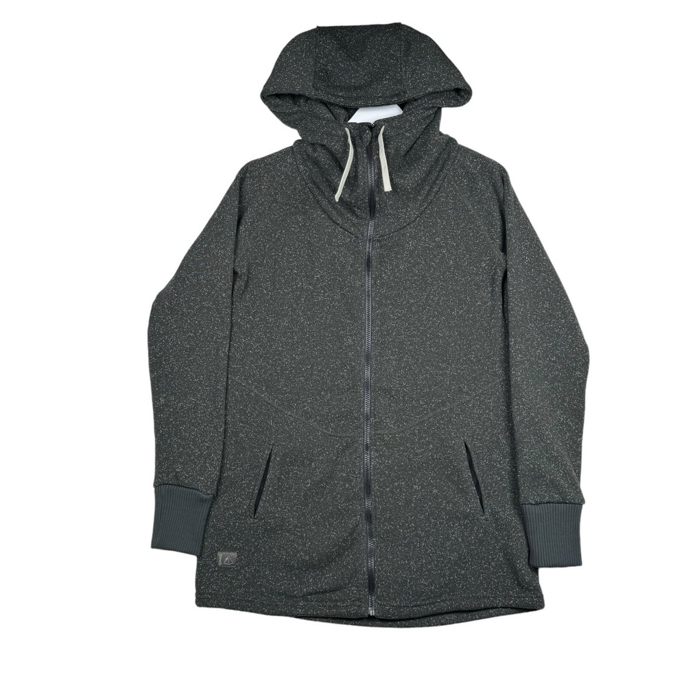 Deso Supply Co Wanderer Full Zip Hoodie Green Tunic Funnel Neck Large